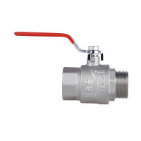 Кран кульовий 1 1/2" внутрішня * 1 1/2" зовнішня (для води) важіль Forte