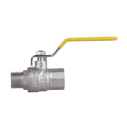 Кран кульовий 1/2" внутрішня * 1/2 зовнішня (для газу) важіль