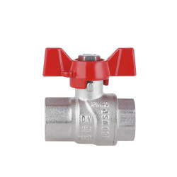 Кран кульовий 1/2" внутрішня * 1/2 внутрішня (для води) метелик