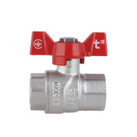 Кран кульовий 1/2" внутрішня * 1/2 внутрішня (для води) метелик Кран кульовий 1/2" внутрішня * 1/2 внутрішня (для води) метелик