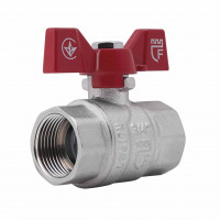 Кран кульовий 3/4" внутрішня * 3/4" внутрішня (для води) метелик Forte Кран кульовий 3/4" внутрішня * 3/4" внутрішня (для води) метелик Forte