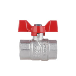 Кран кульовий 3/4" внутрішня * 3/4" внутрішня (для води) метелик Forte Кран кульовий 3/4" внутрішня * 3/4" внутрішня (для води) метелик Forte