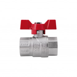 Кран кульовий 1" внутрішня * 1" внутрішня (для води) метелик Forte