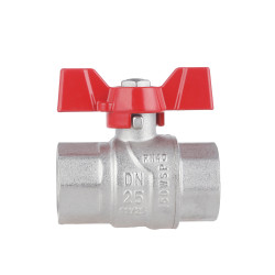 Кран кульовий 1" внутрішня * 1" внутрішня (для води) метелик Forte