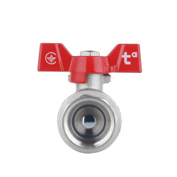 Кран кульовий 1" внутрішня * 1" внутрішня (для води) метелик Forte