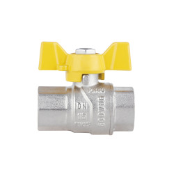 Кран кульовий 1/2" внутрішня * 1/2" внутрішня (для газу) метелик Forte