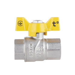 Кран кульовий 1/2" внутрішня * 1/2" внутрішня (для газу) метелик Forte