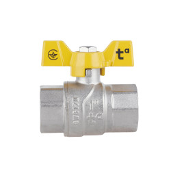 Кран кульовий 1" внутрішня * 1" внутрішня (для газу) метелик