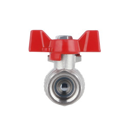 Кран кульовий 1/2" внутрішня * 1/2" зовнішня (для води) метелик Forte