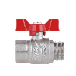 Кран кульовий 1" внутріішня * 1" зовнішня (для води) метелик