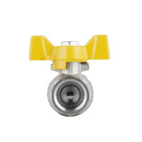 Кран кульовий 1/2" внутрішня * 1/2 зовнішня (для газу) метелик