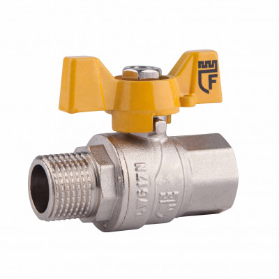 Кран кульовий SD Forte 3\4" ВЗ для газа (метелик) SF607G20