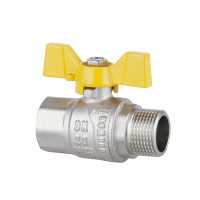 Кран кульовий SD Forte 3\4" ВЗ для газа (метелик) SF607G20