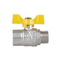 Кран кульовий SD Forte 3\4" ВЗ для газа (метелик) SF607G20