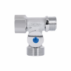 Кран приладовий кульовий SD Forte 1/2"х3/4"х1/2" SF186W152015 Кран приладовий кульовий SD Forte 1/2"х3/4"х1/2" SF186W152015