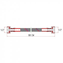 Гнучка підводка для води Thermo Alliance Forte ВВ 80 см SF381W80 Гнучка підводка для води Thermo Alliance Forte ВВ 80 см SF381W80