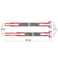 Гнучка підводка для змішувача Thermo Alliance Forte М10 40 см SF380W40