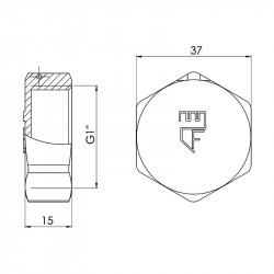 Заглушка Thermo Alliance Forte 1" ВР SF35225