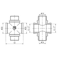 Хрестовина Thermo Alliance Forte 1/2" ВЗ SF35515 Хрестовина Thermo Alliance Forte 1/2" ВЗ SF35515