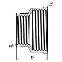 Муфта редукційна Thermo Alliance Forte 2"х1" 1/4 ВВ SF3575032