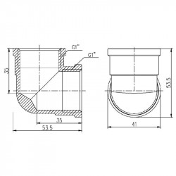 Кут Thermo Alliance Forte 1" ВВ SF36825 Кут Thermo Alliance Forte 1" ВВ SF36825