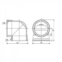 Кут Thermo Alliance Forte 1" 1/4 ВВ SF36832 Кут Thermo Alliance Forte 1" 1/4 ВВ SF36832