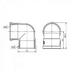 Кут Thermo Alliance Forte 1" 1/2 ВВ SF36840 Кут Thermo Alliance Forte 1" 1/2 ВВ SF36840