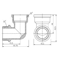Кут Thermo Alliance Forte 1" ВЗ SF37225 Кут Thermo Alliance Forte 1" ВЗ SF37225