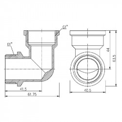 Кут Thermo Alliance Forte 1" ВЗ SF37225 Кут Thermo Alliance Forte 1" ВЗ SF37225