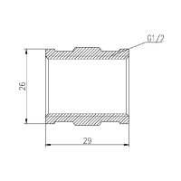 Муфта Thermo Alliance Forte 1/2" ВВ хром SF356H15