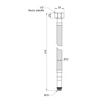 Гнучка підводка для води Thermo Alliance Standart М10 30 см (пара) SD396W30 Гнучка підводка для води Thermo Alliance Standart М10 30 см (пара) SD396W30