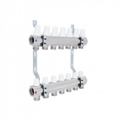 Колектор Icma 1" 7 виходів, без витратоміра №K005 Колектор Icma 1" 7 виходів, без витратоміра №K005