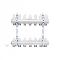 Колектор Icma 1" 7 виходів, без витратоміра №K005 Колектор Icma 1" 7 виходів, без витратоміра №K005