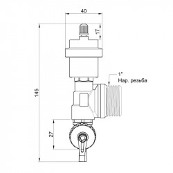 Зливна група Icma 1" з відводом повітря №269 Зливна група Icma 1" з відводом повітря №269