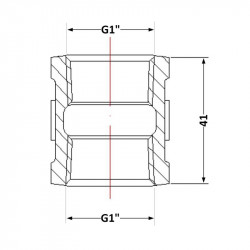 Муфта чавунна 1" ВР