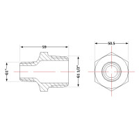 Ніпель чавунний 1" 1/2х1" ЗР Ніпель чавунний 1" 1/2х1" ЗР