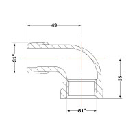Кут чавунний 1" ЗР Кут чавунний 1" ЗР