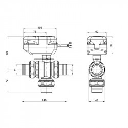Кран кульовий зонний Icma 1" №343