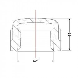 Заглушка чавунна 2" ВР