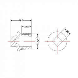 Заглушка чавунна 1" 1/4 ЗР