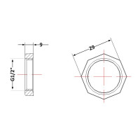 Контргайка чавунна 1/2" Контргайка чавунна 1/2"
