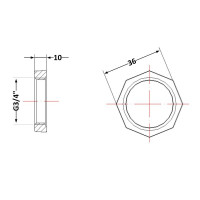 Контргайка чавунна 3/4" Контргайка чавунна 3/4"