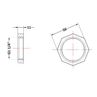 Контргайка чавунна 1" 1/4 Контргайка чавунна 1" 1/4