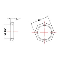 Контргайка чавунна 1" 1/2 Контргайка чавунна 1" 1/2