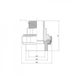 Згін "Американка" PPR Thermo Alliance 32х1" ЗР Згін "Американка" PPR Thermo Alliance 32х1" ЗР