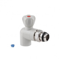 Кран кульовий радіаторний PPR Thermo Alliance 25х3/4" кутовий Кран кульовий радіаторний PPR Thermo Alliance 25х3/4" кутовий