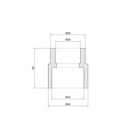 Муфта PPR Thermo Alliance 32х25