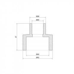 Муфта PPR Thermo Alliance 40х20