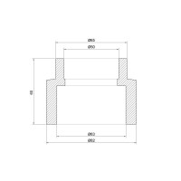Муфта PPR Thermo Alliance 63х50