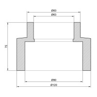 Муфта PPR Thermo Alliance 90х63